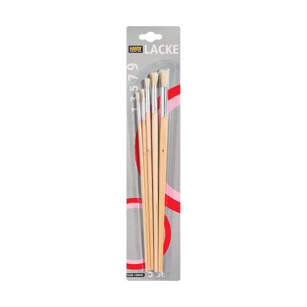 5PCS ROUND OIL PAINT BRUSH SET