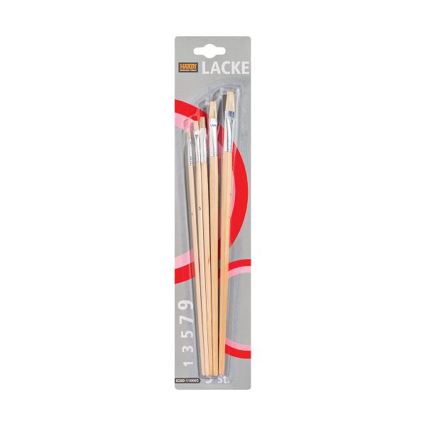 5PCS FLAT OIL PAINT BRUSH SET