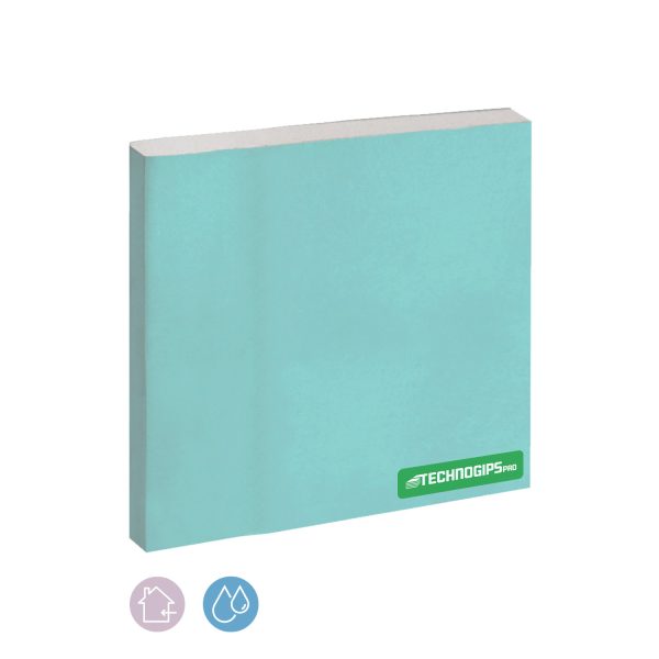 MOISTURE RESISTANT GYPSUM PLASTERBOARD TYPE H2